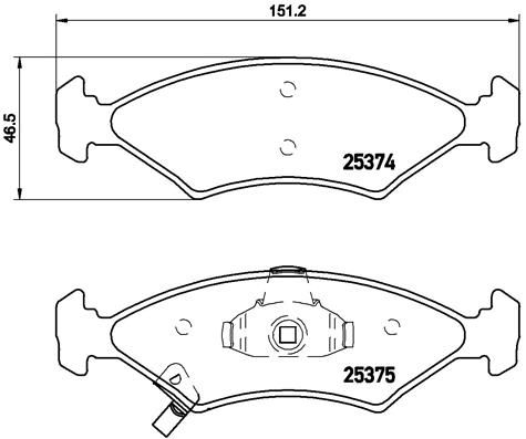 Brake Pad Set, disc brake P 30 062