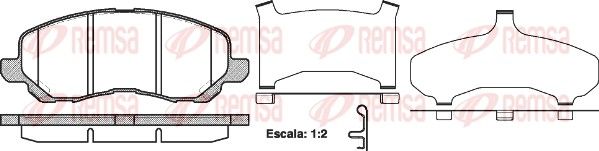 Brake Pad Set, disc brake 0804.31