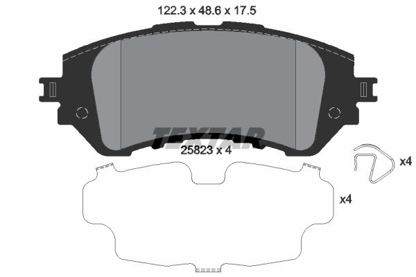 Brake Pad Set, disc brake 2582301