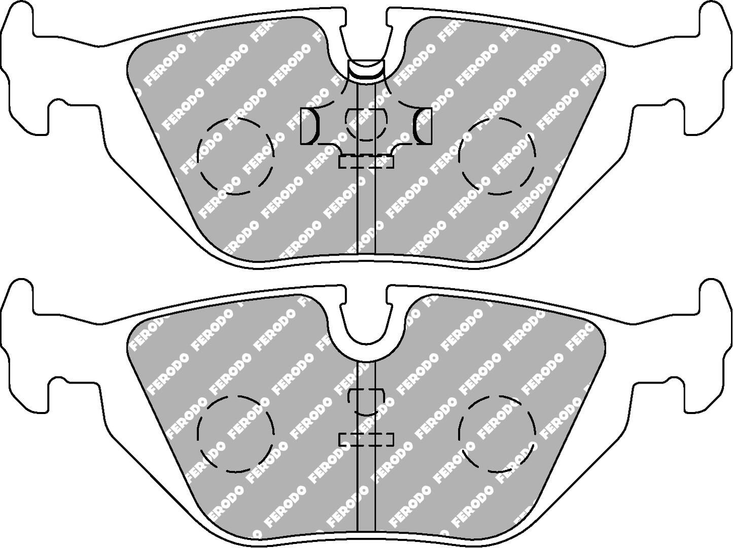 FERODO RACING FCP850R - Bremsbelagsatz, Scheibenbremse DS3000