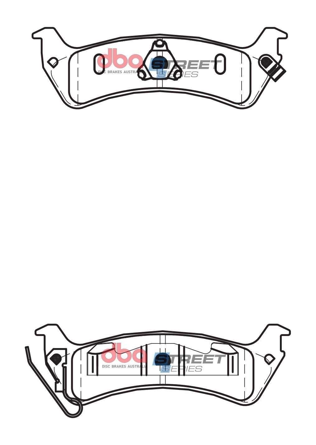 DB SS STREET SERIES BRAKE PADS 7502A [Jeep Grand Cherokee 1994- ZG, ZJ XJ} - TecDoc Only