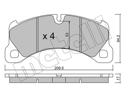 Brake Pad Set, disc brake 22-0956-0