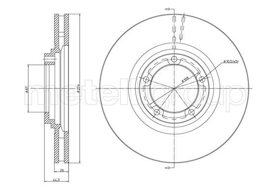 Brake Disc 23-1079C