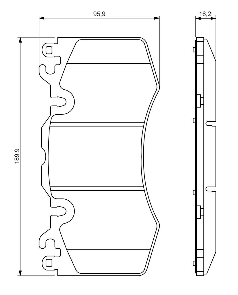 stabdžių trinkelių rinkinys, diskinis stabdys