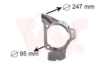 VAN WEZEL 1754371 - Spritzblech, Bremsscheibe