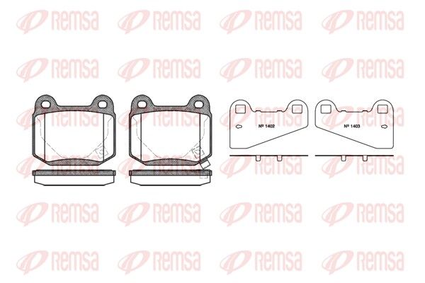 Brake Pad Set, disc brake 0014.52