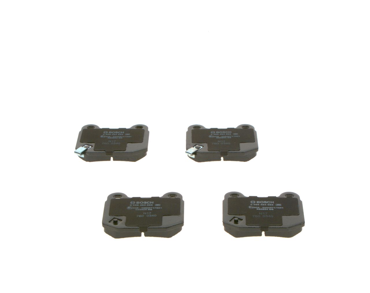 Bremsbelagsatz, Scheibenbremse