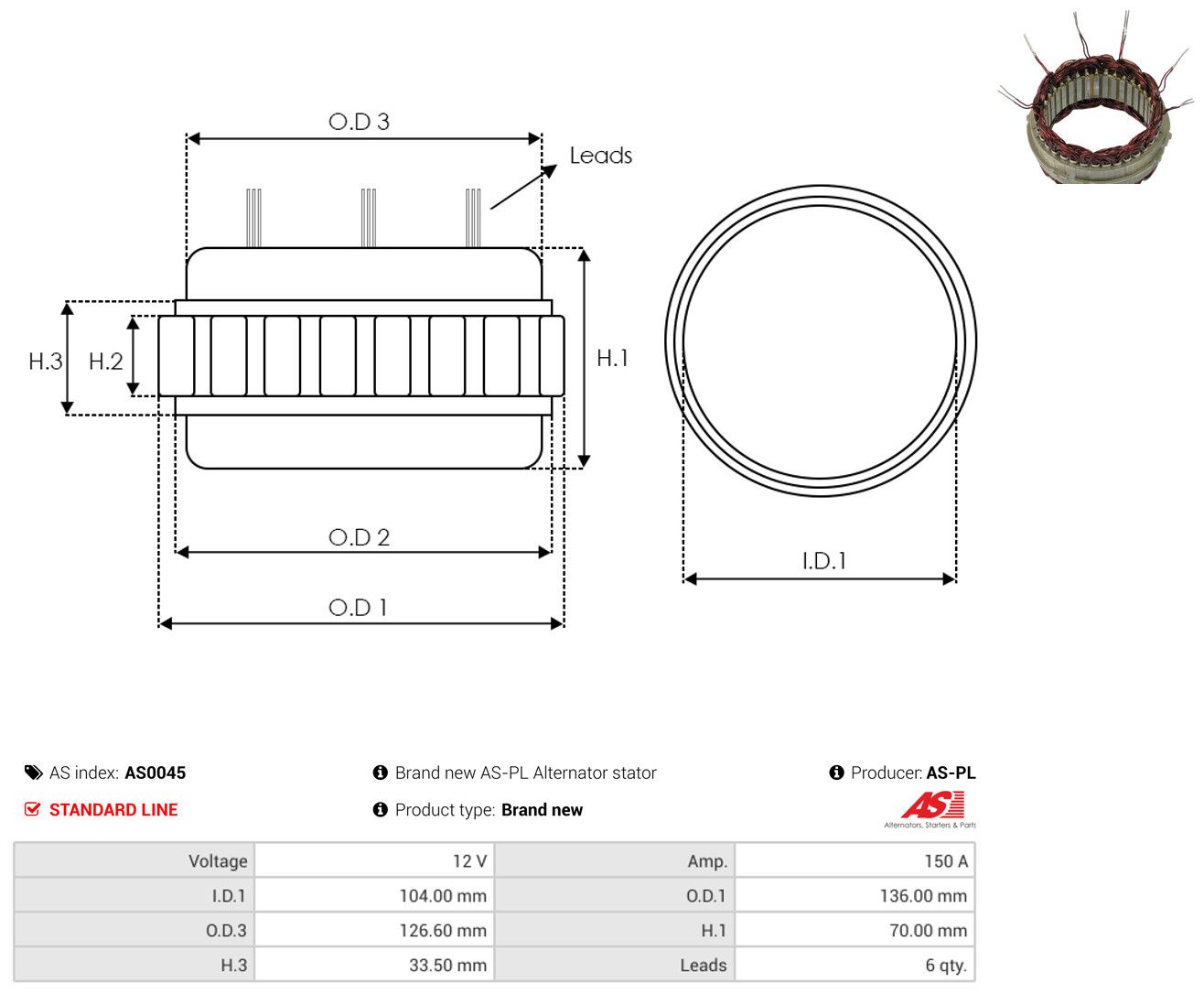 Stator, Generator