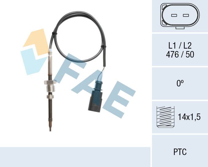 Sensor, Abgastemperatur