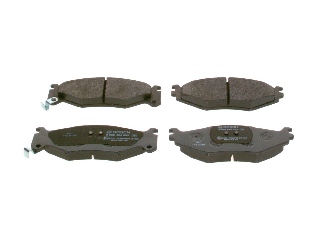 Brake Pad Set, disc brake 0 986 424 892