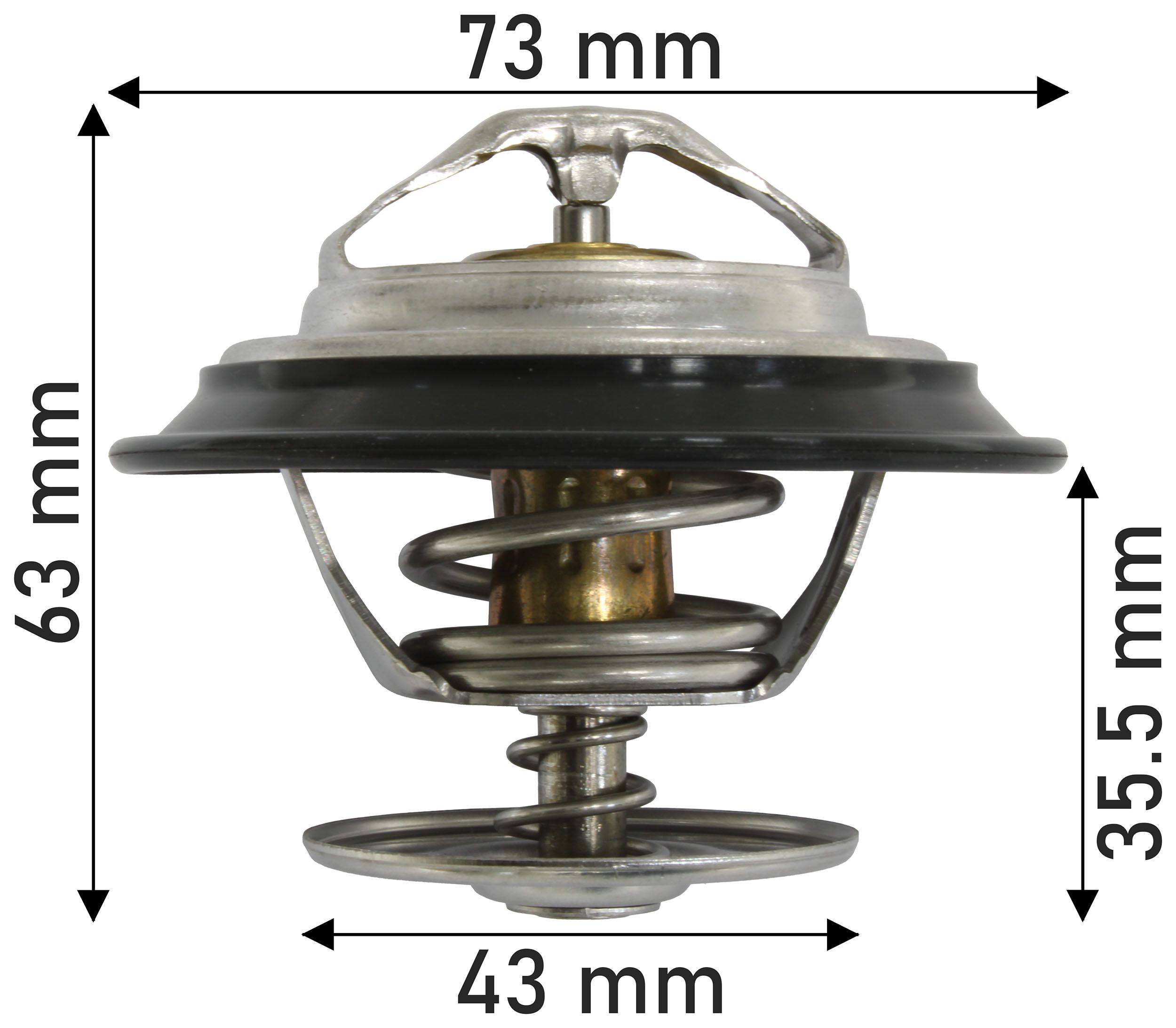 THERMOSTAT 68MM DIA 82C IVECO - TecDoc Only
