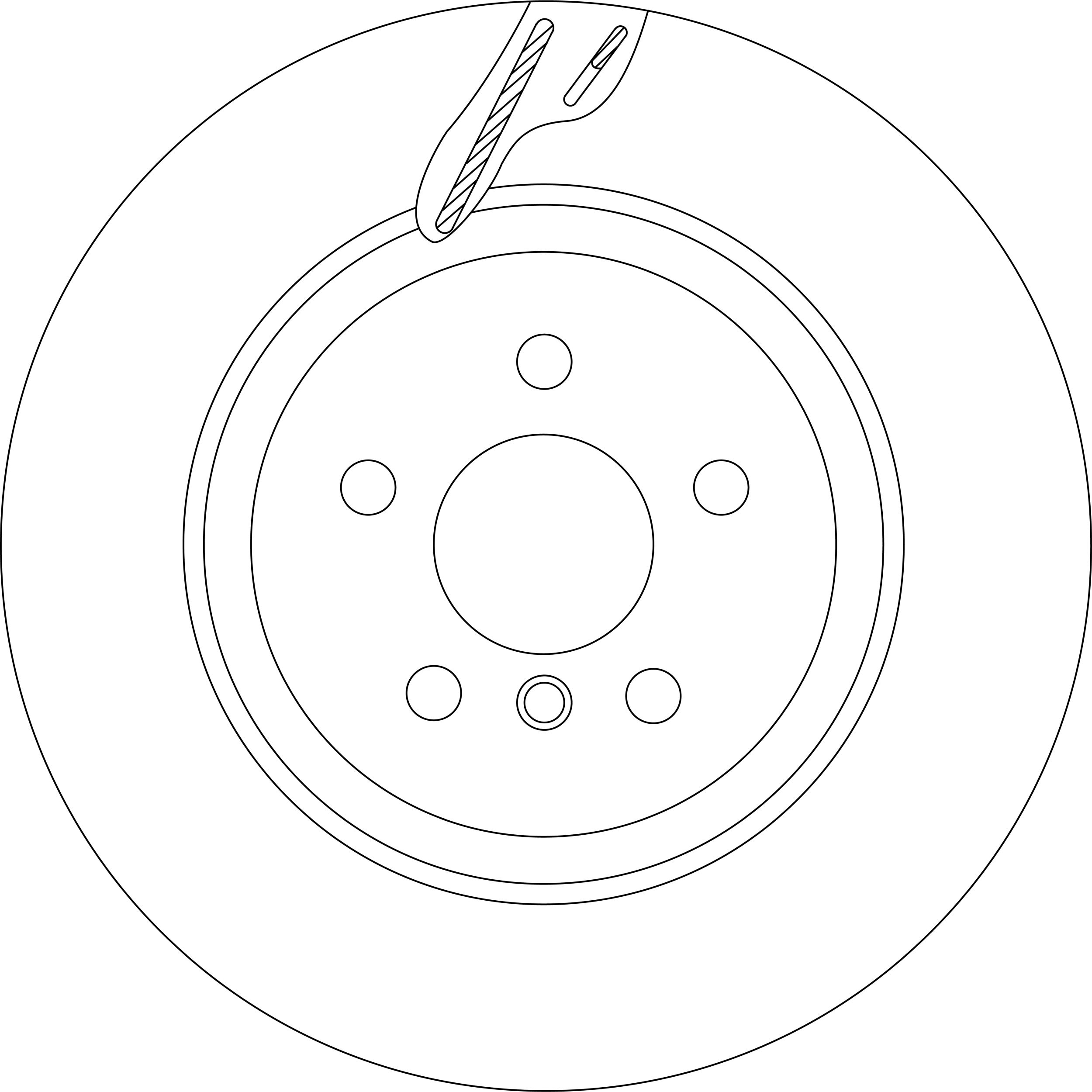TRW DISC ROTOR - DF8645S BMW X3 ( G01) 2020-on Rear Axle Left - TecDoc Only