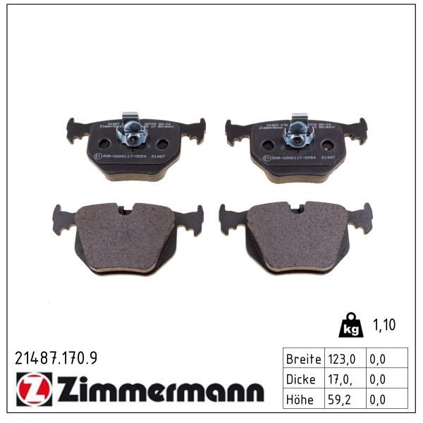 Bremsbelagsatz, Scheibenbremse