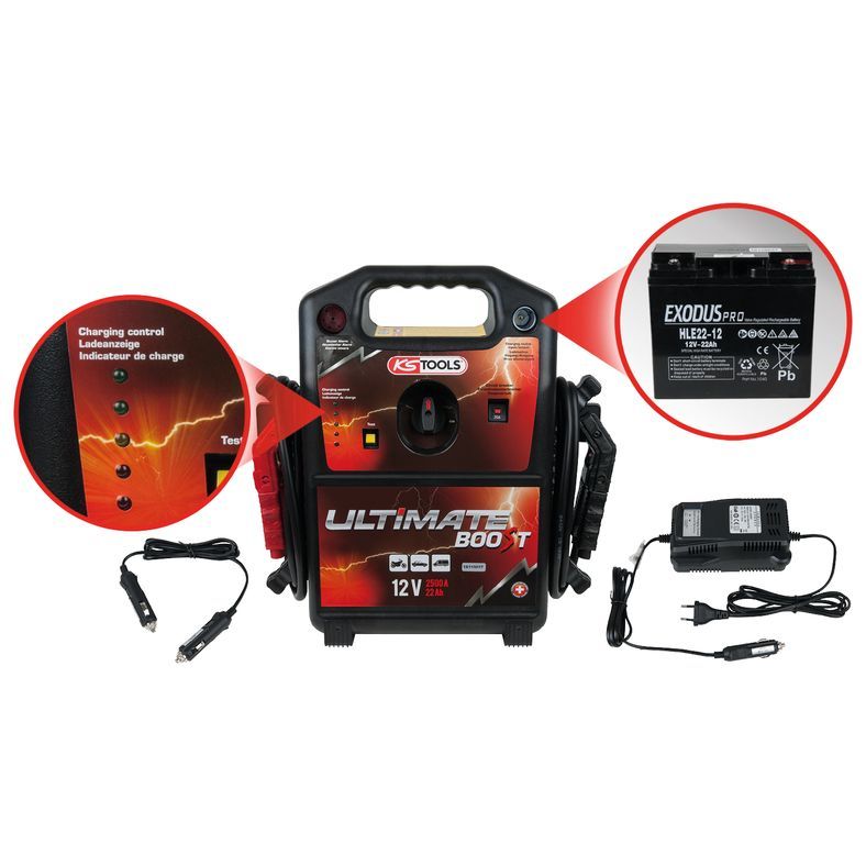 BOOSTER À BATTERIE 12V - 2500 A