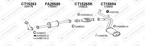 FLEX. INOX MF.+ C. 1" 600MM **