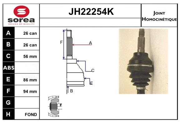 KIT CV JOINT AVEC KR006 - 929