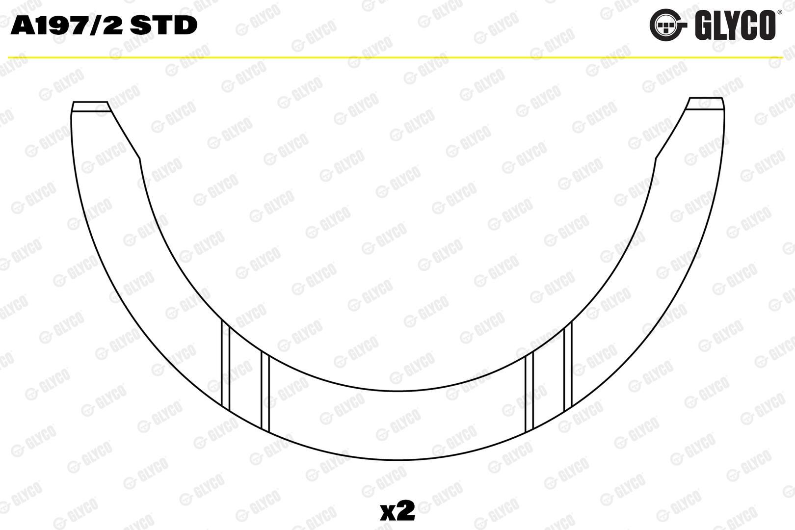 GLYCO A197/2 STD - Distanzscheibe, Kurbelwelle
