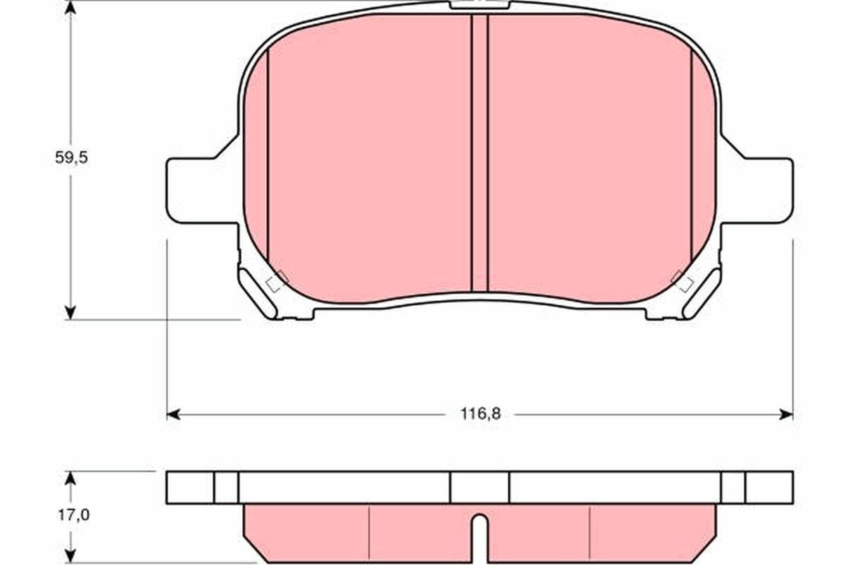 Brake Pad Set, disc brake GDB3152