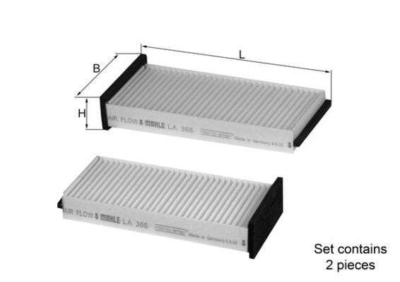 Filter, cabin air LA 366/S