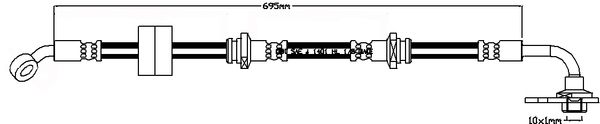 JBH1108R JURATEK fékcső