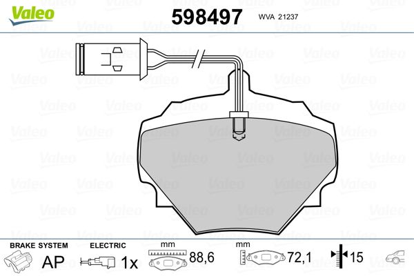 PLAQ FREIN LAND DEFENDER 90, DISCOV  9900