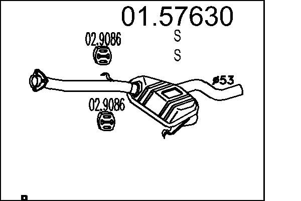 Mittelschalldämpfer