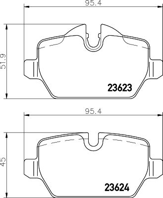 Brake Pad Set, disc brake 8DB 355 011-271