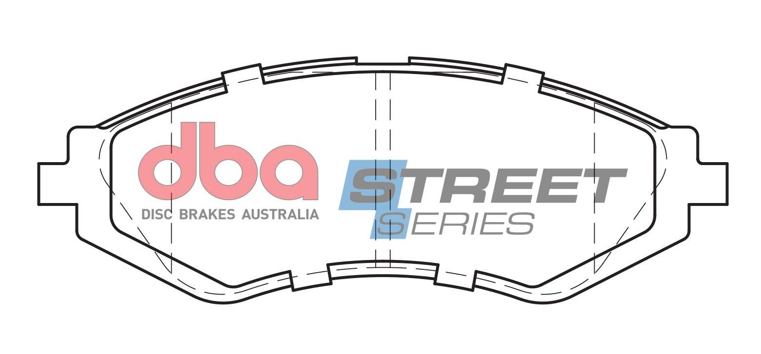 DBA SS STREET SERIES BRAKE PADS [ Daewoo & Holden 1997-2014 F ] - TecDoc Only