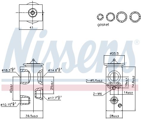NISSENS 999450 - Expansionsventil, Klimaanlage ** FIRST FIT **