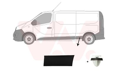 VAN WEZEL 4396427 - Zier-/Schutzleiste, Seitenwand