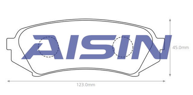 Advics Brake Pad Set (Rear) - TecDoc 2