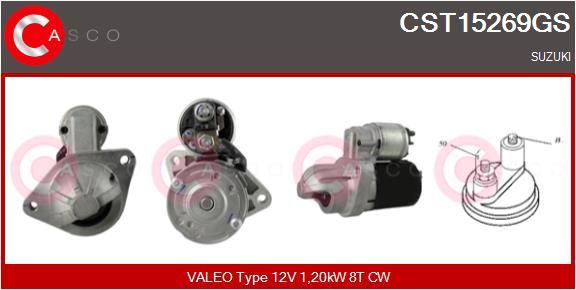 CST15269GS CASCO Genuine önindító