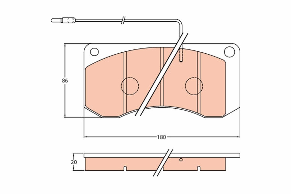 Brake Pad Set, disc brake GDB5051