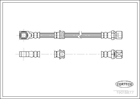 FLEXIBLE DE FREIN OPEL-VAUXHALL  0705