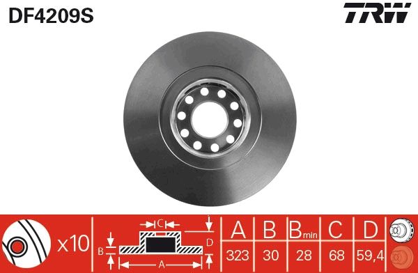 Brake Disc DF4209S