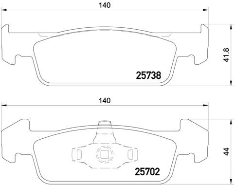 Brake Pad Set, disc brake P 68 060