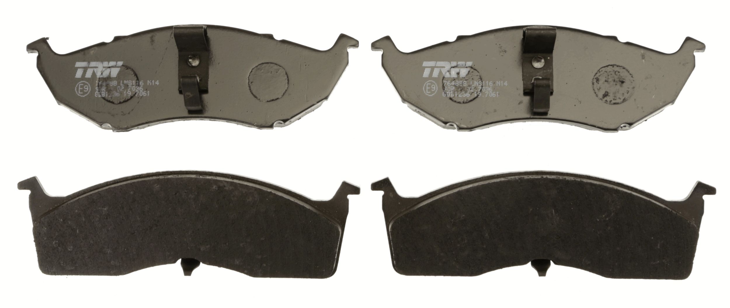TRW DISC BRAKE PADS - TecDoc 2