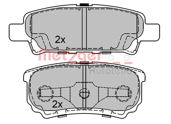 Brake Pad Set, disc brake 1170306