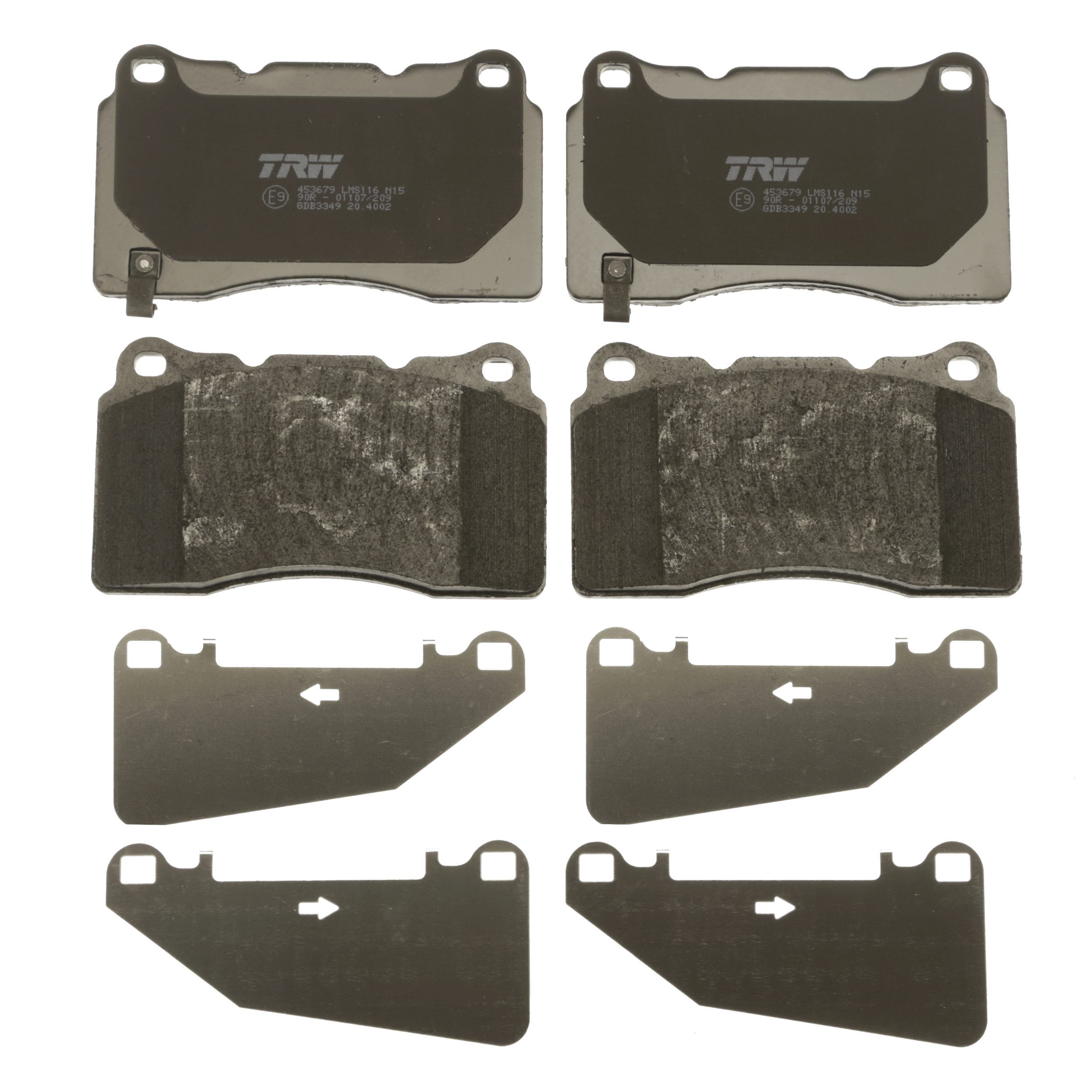 TRW DISC BRAKE PADS - TecDoc 2