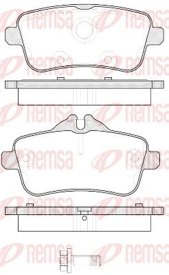 Brake Pad Set, disc brake 1503.00