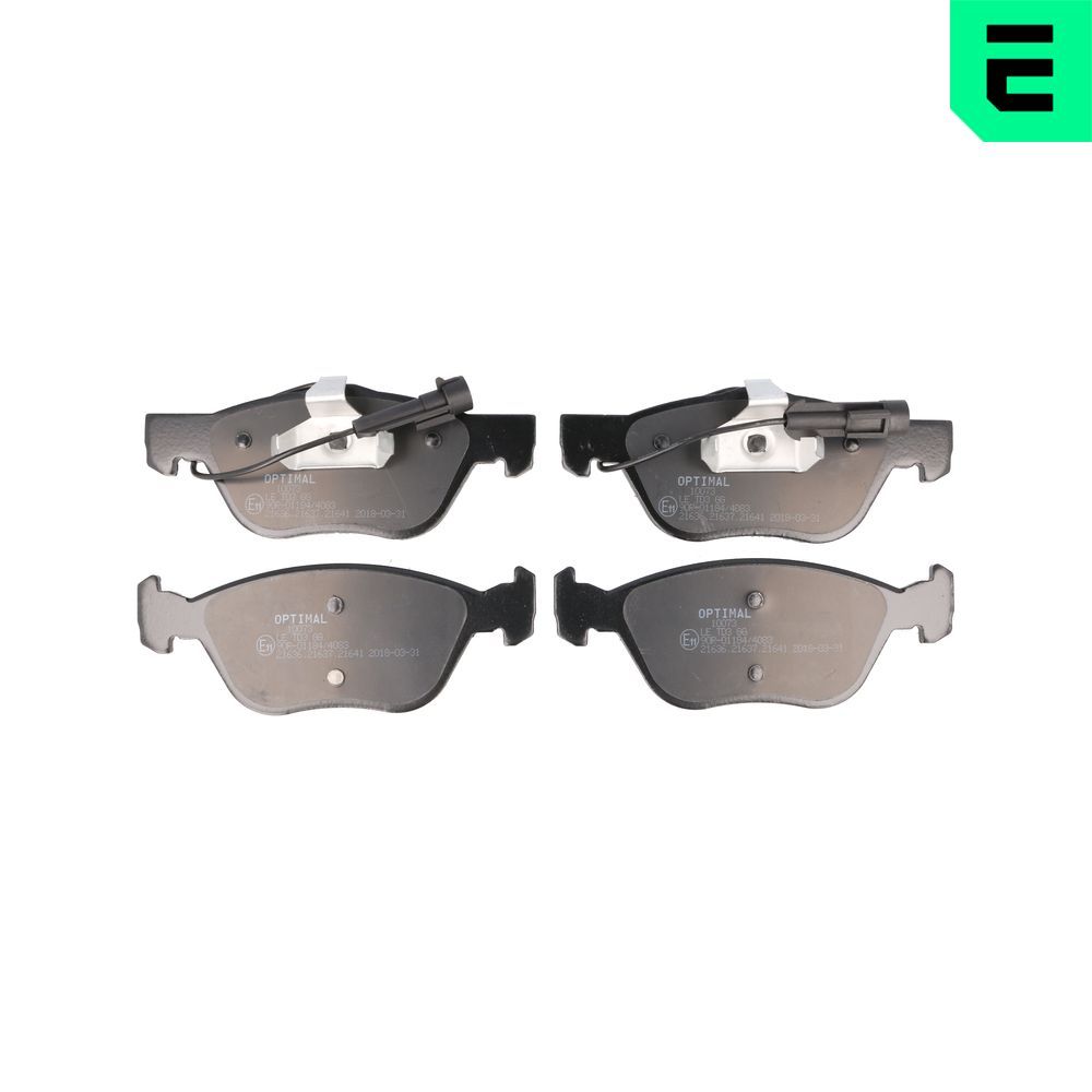 OPTIMAL BP-10073 - Bremsbelagsatz, Scheibenbremse