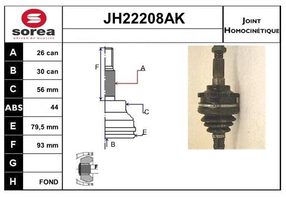 KIT CV JOINT AVEC KR006 - XM