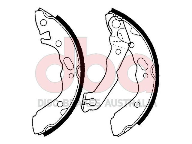 Street Series Brake Shoes [Hyundai Scoupe 180mm] - TecDoc Only