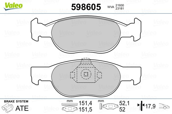 PLAQ FREIN FIAT PUNTO II, LANC YPSI  9900