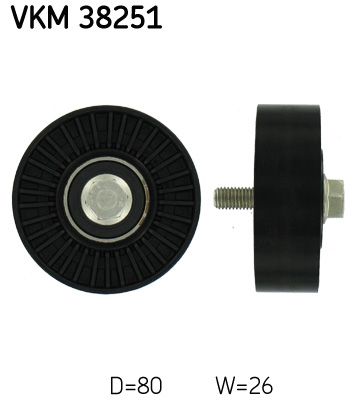 Deflection/Guide Pulley, V-ribbed belt VKM 38251