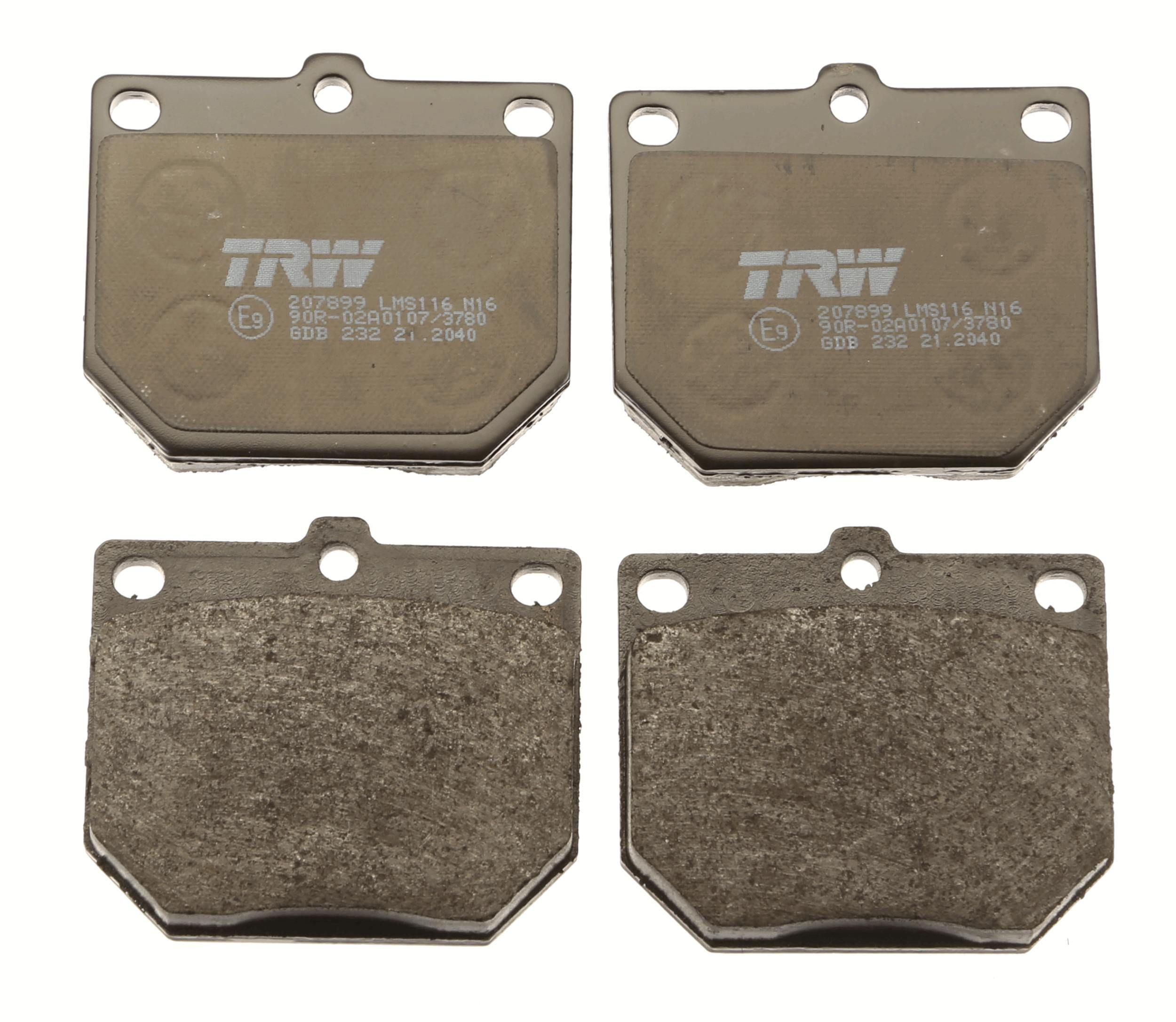 TRW DISC BRAKE PADS - TecDoc 2