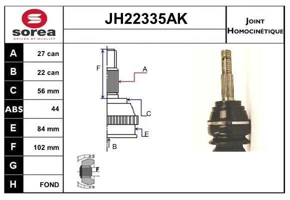 KIT CV JOINT AVEC KR078 - PRIMERA P