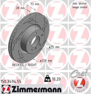 Brake Disc 150.3494.55