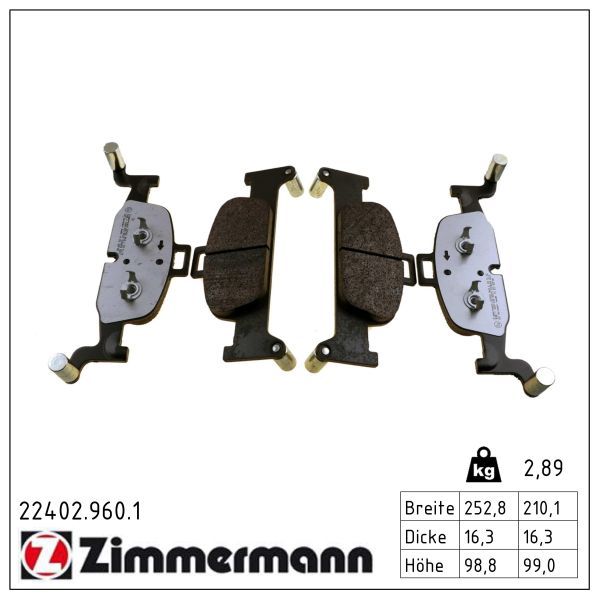 Bremsbelagsatz, Scheibenbremse