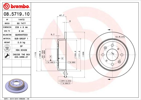 Brake Disc 08.5719.10